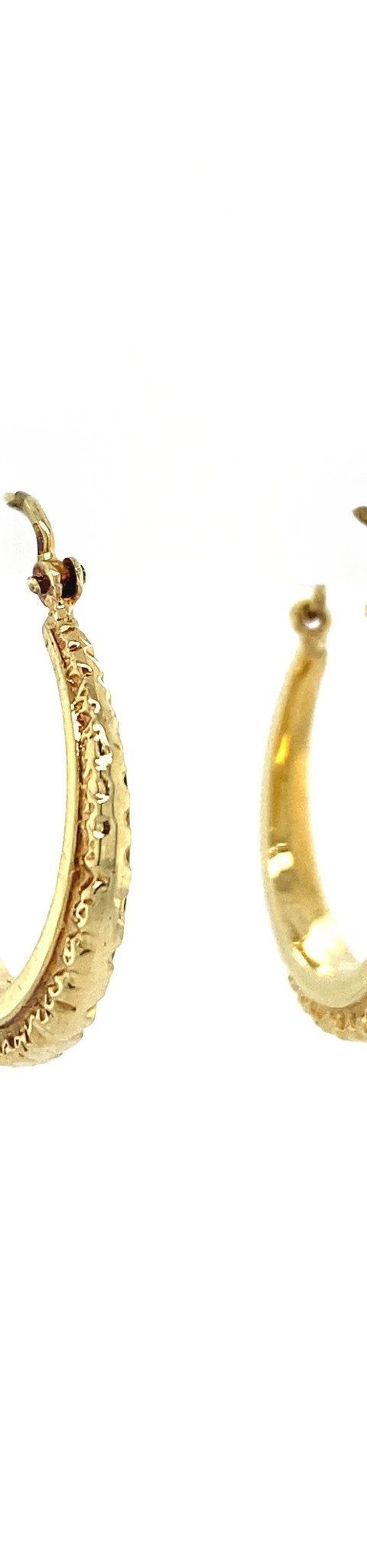 Vintage 14K Gold Hoop Earrings